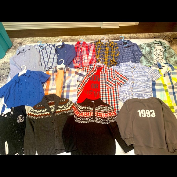 BOYS DRESS SHIRTS AND SWEATERS BRAND NEW CONDITION - Picture 1 of 4